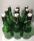 Grolsch Swing Top Beer   Wine Bottles 3pks - Initial Logo green