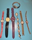 Vintage Wrist Watch Lot Of 7 Disney Lorus Relic Anne Klein Fashion Watches