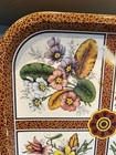 Vtg Daher Decorative Ware Metal Tray Made In England Botanical Floral Series 13   