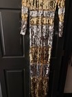 Retrofete Desi Gold And Silver Sequin Dress Xs
