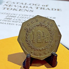 Goldfield  Nevada  louvre Saloon  G f 12     1910 Merchant Trade Token Lvb7 01