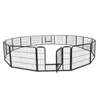 24  Tall 16 Panel Pet Playpen Dog Exercise Pen Fence Ez Setup For Puppy