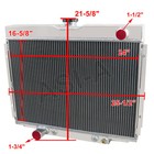 3 Rows Radiator For 1967-70 Ford Mustang cougar fairlane falcon ltd
