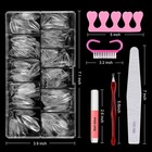 Nail Tips And Glue Acrylic Nails Set - Press On Nails Set 500pcs Short Stiletto
