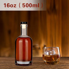 Wine Bottle 6pcs 500 Ml Glass Bottles With Lids 16 Oz Clear Glass Bottles With C