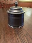 Vintage Williamsburg Stieff Pewter Humidor  Lidded Canister Covered Jar Cw93-5