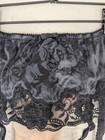 Vtg Victorias Secret Gold Label Nylon Lace Garter Belt Black Small Floral Sexy