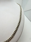 Solid 925 Sterling Silver Solid Cuban Curb Chain Necklace 7mm  22 Inch