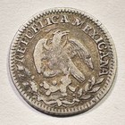 1826 Mo Jm Mexico City 1 2 Real Silver Cap And Rays Type Coin Original Surfaces
