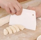 2 Pcs Plastic Pastry Bread Scraper Dough Cutter Scraper Tool For Pizza Dessert C