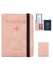 Wallet Holder Slim Leather Travel Passport  Rfid Blocking Id Card Case Cover