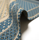 Modefa Islamic Prayer Mat Cotton Woven Turkish Hira Diamond - Turquoise Blue