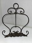 Cookbook Bible Stand Recipe Book Cast Wrought Iron Tabletop Holder Black Vintage