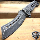 9  Tac Force Razor Spring Assisted Open Folding Pocket Knife Stonewash Cleaver