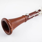 French Manufacturing Red Wood Professional Clarinet 17 Keys Bb Rosewood Mopane 