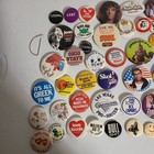 Vintage Buttons pins Lot Of 60  Mixed Lot Of Every Theme 