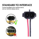 2x Headlight Motors For Chevrolet Corvette C4 1988-1990 Only 2 Wires Left right