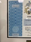 1995 Walt Disney Company Stock Certificate Framed And Matted - 1 One Share