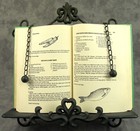 French Country Wrought Iron Cookbook Stand Fleur-de-lis Book Holder New Easel