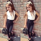 Toddler Kids Baby Girls Clothes Casual Tops T-shirt   Pants 2pcs Outfits Sets