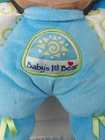 Fisher Price Baby s 1st Bear Plush Blue Velour Satin Rattle Stuffed Lovey 2008