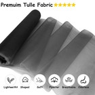 Black Tulle Fabric Rolls 54 Inch 10 Yards Ribbon Spool Bolt Material