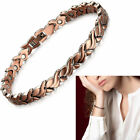 Women Pure Copper Magnetic Solid Therapy Bracelet For Arthritis Wristband Bangle