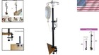 Portable Adjustable Iv Pole - Foldable Design With 4 Hooks For Home   Travel