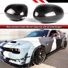 For 2009-2022 Dodge Challenger Real Carbon Fiber Side Mirror Cover Caps Overlay