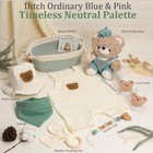 Newborn Baby Gift Basket  Sage Green Baby Shower Gift Set For Boys Girls  9pc   