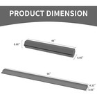 Balancefrom 8 Foot Folding Balance Gymnastics Floor Beam With Handles  Gray