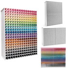 Portable Marker Storage Case 120 300 Holes- Artist Organizer With Dividers Shell