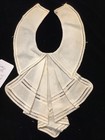 1323    vintage C1930s Gorgeous Aged White Lace Collar With Jabot Embellishment