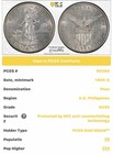 1904-s U s  Philippines One Peso- Pcgs Au55 - Gold Shield