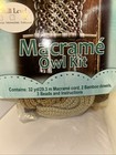 Pepperell Crafts Macrame Owl Kit New Owl Wall Hanging All Included New Unopened