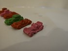 6 Vintage Rubber Erasers  Made In The Usa By Diener Industries