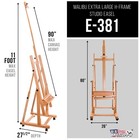 U s  Art Supply Malibu Adjustable Wooden H-frame Studio Easel  Artist Paint Tray