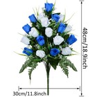 Artificial Cemetery Flowers  Grave Decorations Roses  Memorial Flowers Bouque