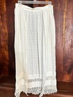 Lovely Edwardian Apron  Cotton And Lace 