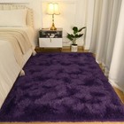 Rugs For Bedroom 4x5 3 Feet Purple Area Rug For Living Room Super Soft Shaggy   