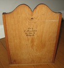 Antique Wooden Wall Box Mail Letter Holder Rustic Farmhouse 