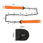 Portable Survival Chain Saw Chainsaw Camping Pocket Hand Tool Pouch
