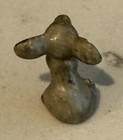 Porcelain Mouse Miniature Vintage Grey With Large Pink Ears