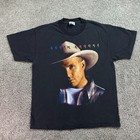 Vintage Garth Brooks Fresh Horses Shirt Mens Large Black 1996 Concert Tour 90s