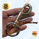 5  T316 Stainless Steel Bolt Action Snap Hook With 1 1 4  Round Swivel Eye Clip