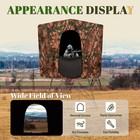 24lbs Steel cloth 7  Tall Quad Pod Hunting Blind Cover 2 Person Camouflage Black