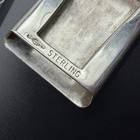 Vintage Solid Sterling Silver 925 Plain Clamp Belt Buckle 25g Unisex Men Women
