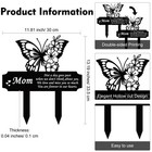 Memorial Stakes Grave Decorations Cemetery Plaque Marker Sympathy Mom Flower