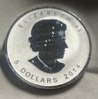 2014 Reverse Proof Horse Privy Canadian 1 Oz  9999 Silver Maple Leaf