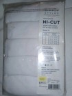 Simply Styled Hi Cut Briefs Panties Womens 7 White 5 Pack Cotton Sears